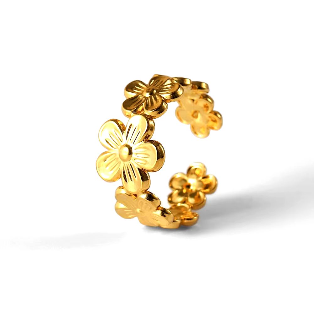Adjustable Floral Ring