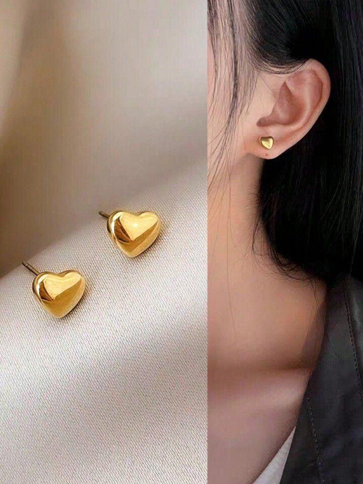 Tiny Heart Studs