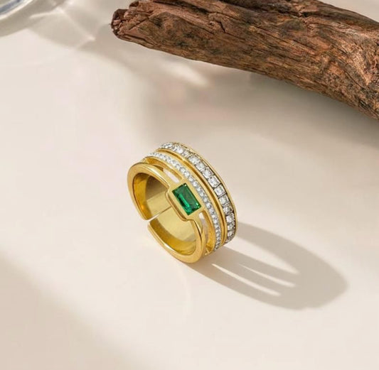 Emerald Grace Ring