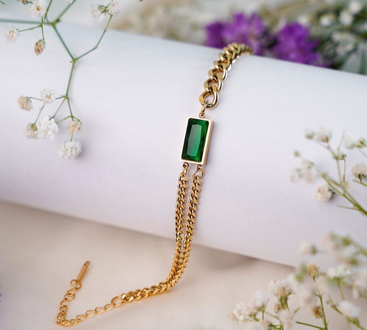 Emerald Glow Bracelet
