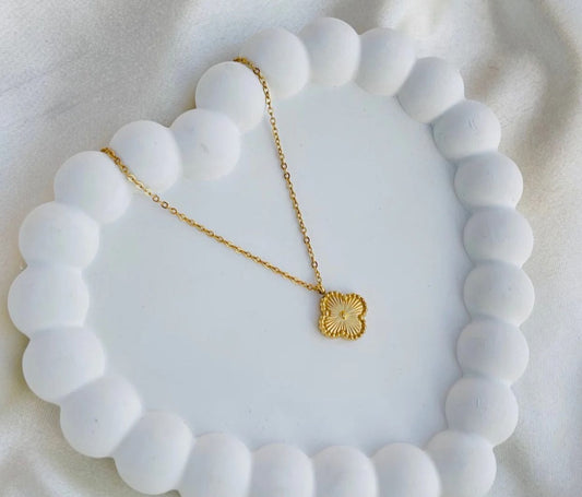 Golden Clover Pendant