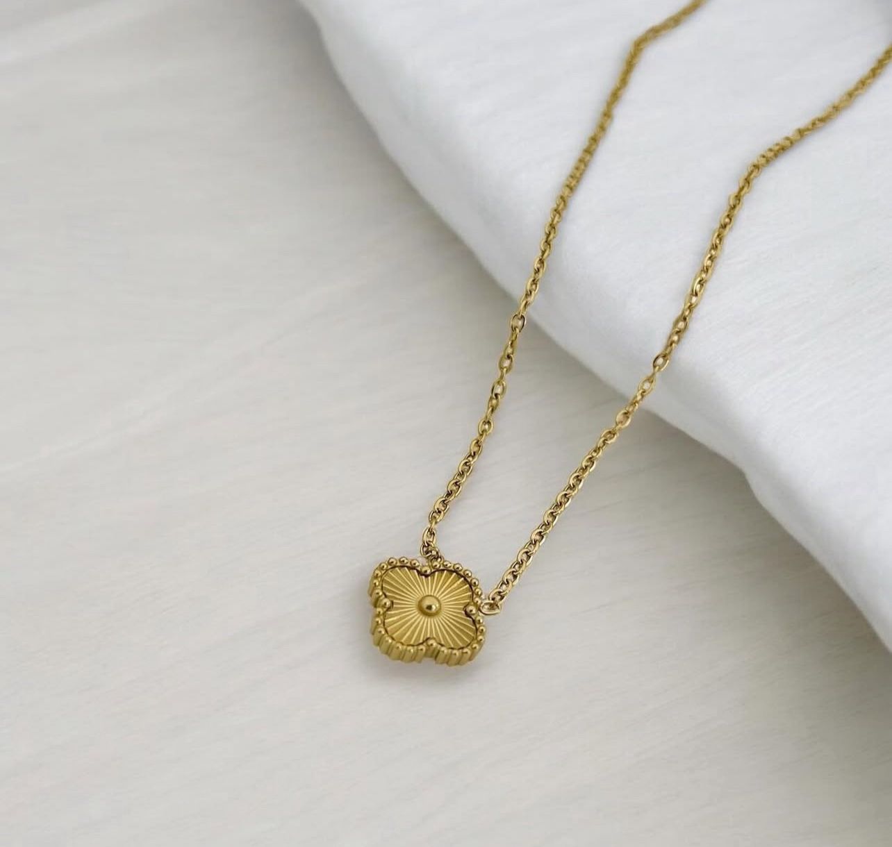 Golden Clover Pendant