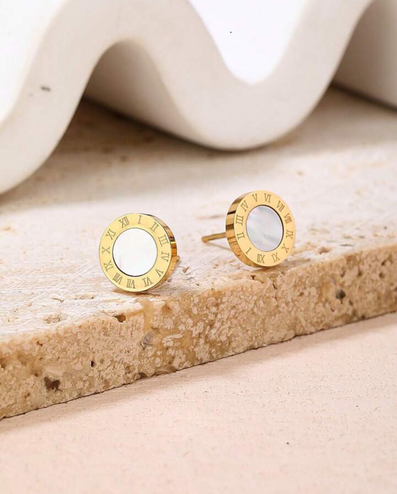 White Roman Studs