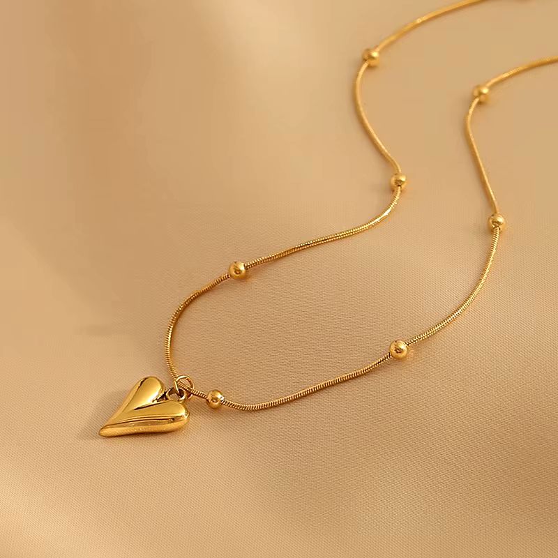 Gold Heartbeat Pendant