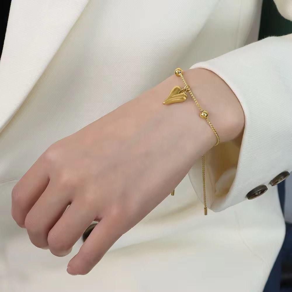 Golden Heartbeat Bracelet