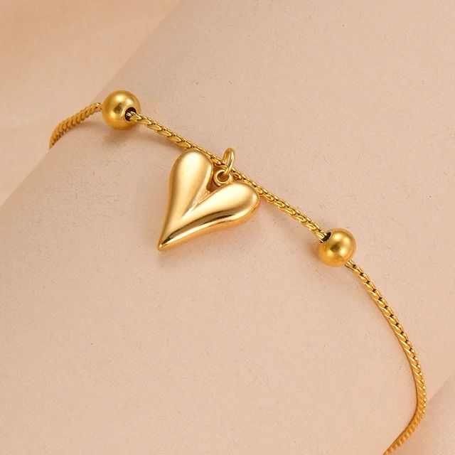 Golden Heartbeat Bracelet