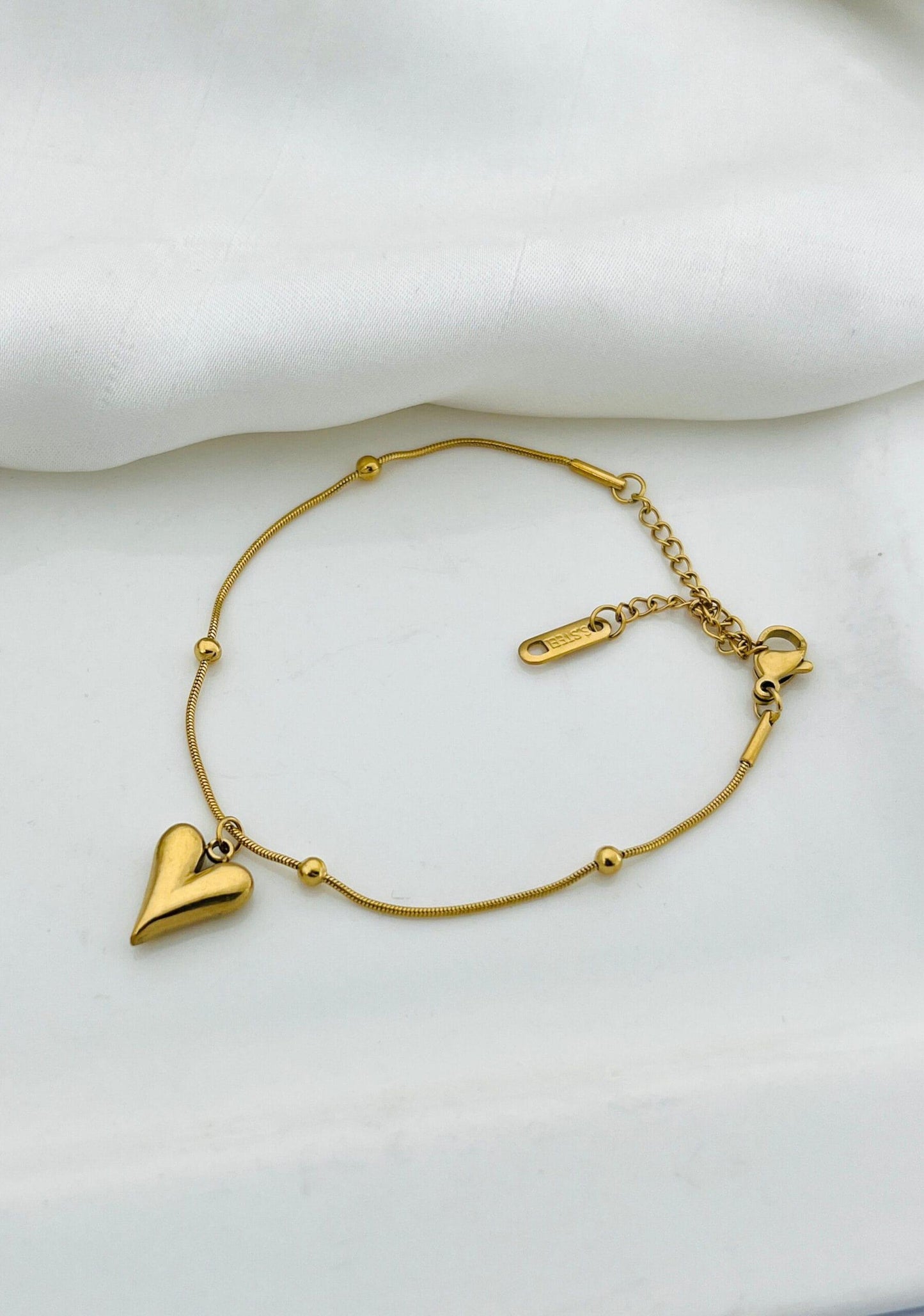 Golden Heartbeat Bracelet