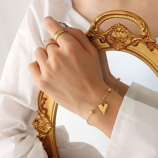 Golden Heartbeat Bracelet