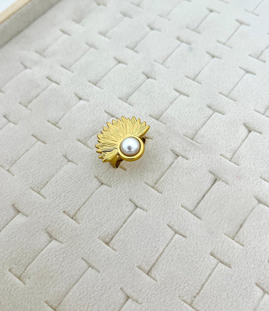 Adjustable Pearl Ring