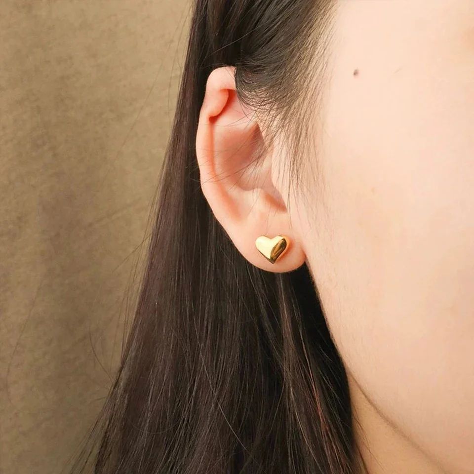 Tiny Heart Studs