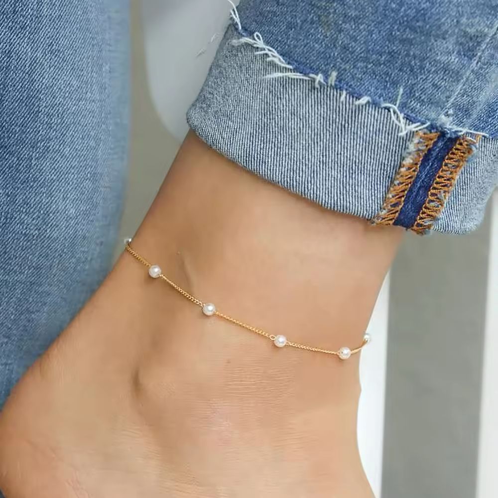 Dainty Pearl Anklet