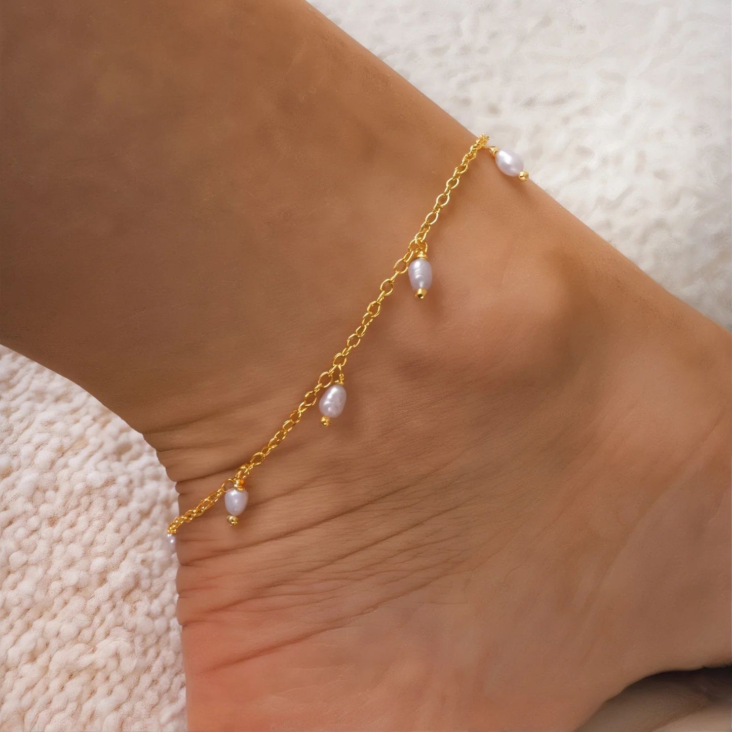 Dangle Pearl Anklet