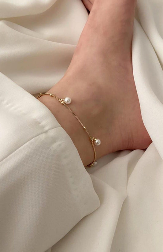 Pearl Drop Anklet