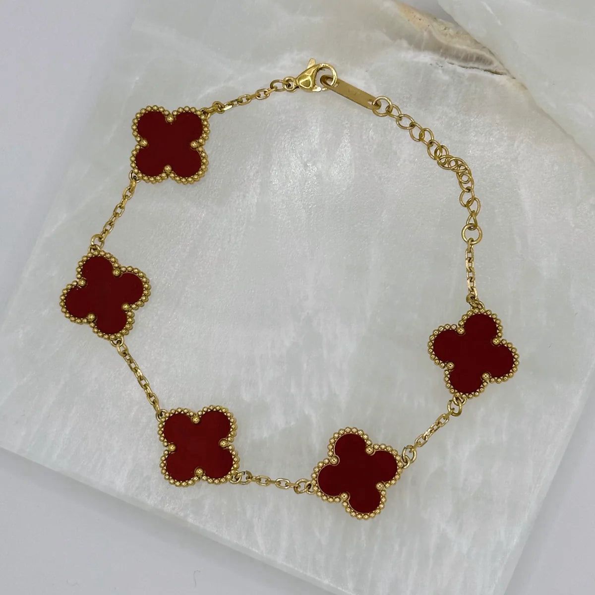 Mehroon Clover Bracelet