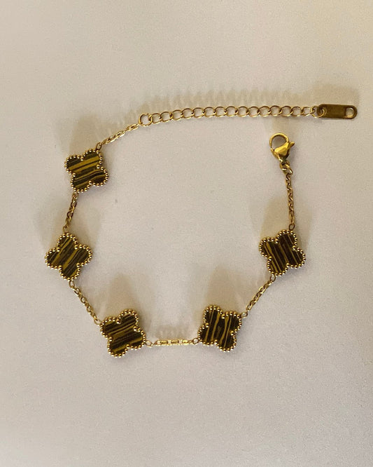 Brown Clover Bracelet