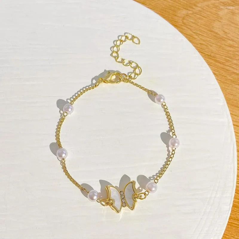 Pearl Butterfly Bracelet