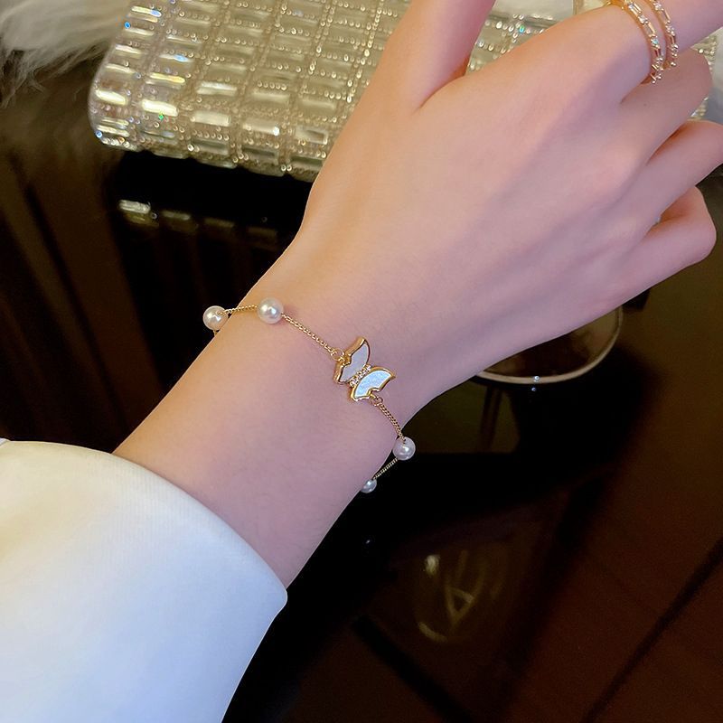 Pearl Butterfly Bracelet