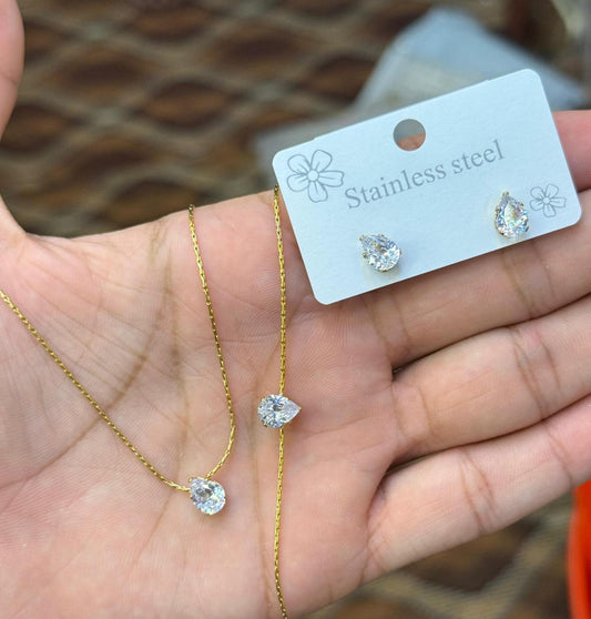 Crystal TearDrop Set