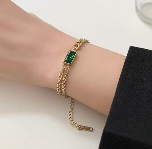 Emerald Glow Bracelet
